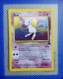 DA101693 Mew Pokemon Promo Card Black Star Promo LV 23 #151 Holo 1999 Vintage - Image 1