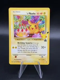 Pokemon TCG Birthday Pikachu Celebrations Classic Collection Promo Card #24 EU3 - Image 1