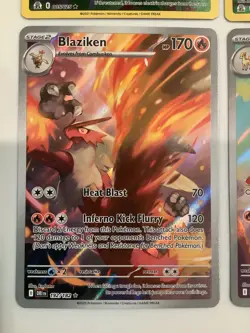 (4 Cards) Pokemon Pikachu - Rapidash - Blaziken card lot Black Star Promo - Image 4