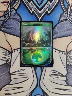 1x Forest Showcase FOIL - NM/M M21 Core Set 2021 MTG Magic - Image 1