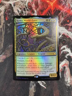 Magic The Gathering MTG KOMA, WORLD-EATER FOIL Foundations NM R 0121 - Image 1