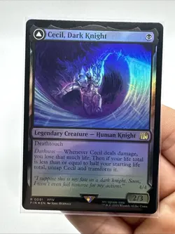 Cecil, Dark Knight #91 (Foil) (NM) Final Fantasy FIN Magic MTG - Image 2