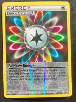 Rainbow Energy 152/162 Pokemon Breakthrough Reverse Holo Uncommon TCG LP - Image 1