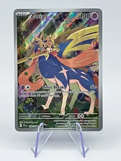 2025 Pokemon TCG Zacian 100/094 Illustration Rare Phantasmal Flames Pack Fresh!! - Image 1