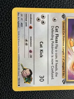 Pokemon TCG Giovanni's Meowth Gym Challenge 1st Edition Common Card 74/132 Mint - Image 3