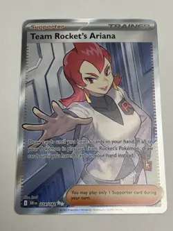 Team Rocket's Ariana 224/182 Sv10: Destined Rivals Holo Pokemon TCG NM - Image 2