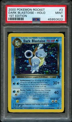 Pokemon Holo 1st Edition Dark Blastoise #3 | PSA 9 Mint | Team Rocket 2000 - Image 1