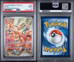 PSA 9 2024 POKEMON TWM EN-TWILIGHT MASQUERADE ILLUSTRATION RARE EEVEE 188 - Image 3