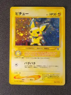 Pichu No. 172 Rare Neo Genesis 2000 Pokemon Japanese LP - Detailed Pictures - Image 1