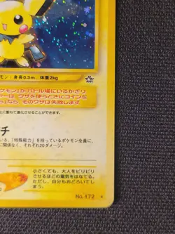 Pichu No. 172 Rare Neo Genesis 2000 Pokemon Japanese LP - Detailed Pictures - Image 3