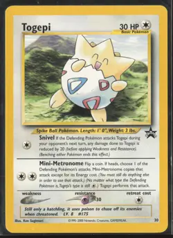 Togepi Promo WoTC Promo 30/53 HP Pokemon Card - Image 1