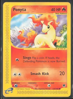 Ponyta 126/165 Pokemon TCG Expedition Base Set Vintage (2002) - e-Reader - Image 1