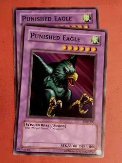 Yu-Gi-Oh! (x2) Punished Eagle - Metal Raiders MRD-100 Unlimited Unplayed Mint+ - Image 1