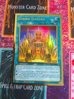 Yu-Gi-Oh! Cursed Eldland MGED-EN048 Premium Gold Rare 1st Edition NM b2/ - Image 1
