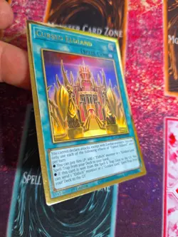 Yu-Gi-Oh! Cursed Eldland MGED-EN048 Premium Gold Rare 1st Edition NM b2/ - Image 2
