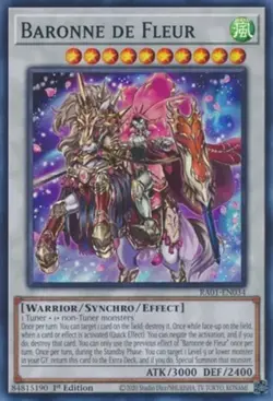 x3 Baronne de Fleur - RA01-EN034 - Super Rare - 1st Edition Yu-Gi-Oh! M/NM - Image 1