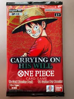 One Piece OP-13 Carrying On His Will Booster Pack ENGLISH New Factory Sealed - Image 1