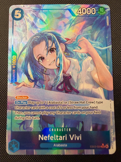 One Piece TCG Nefeltari Vivi Alt Art EB03-024 SR Heroines Edition English NM - Image 1