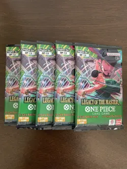One Piece Legacy Of The Master OP-12 Five 5 Booster Packs Lot English A - Image 1
