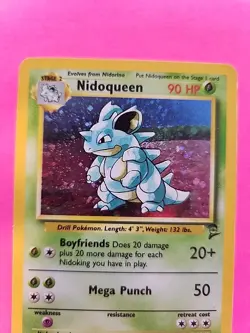 Nidoqueen Base Set 2 Holo Pokemon Card WOTC - Image 2