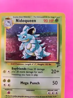 Nidoqueen Base Set 2 Holo Pokemon Card WOTC - Image 3