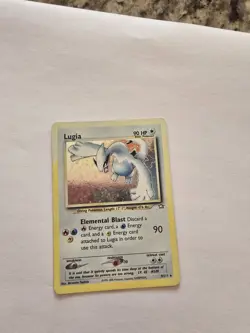 Pokemon Lugia Neo Genesis Holo Rare Unlimited 9/111 90 HP Card 2000 - Image 1