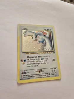 Pokemon Lugia Neo Genesis Holo Rare Unlimited 9/111 90 HP Card 2000 - Image 2