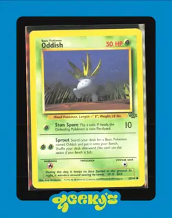 Oddish - 58/64 - Jungle Set - Pokemon Card - Image 1