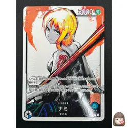 [NM] Nami ONE PIECE Card Game Japanese OP03-040 L Mighty Enemies Parallel 20F29 - Image 1