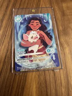 Disney Moana-Curious Explorer Character Card Lorcana TCG Moana & Pua 242/204 - Image 1