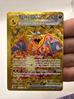 MISCUT ERROR Charizard EX Obsidian Flames Holo POKEMON Card 228/197 OC - Image 1