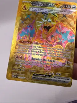 MISCUT ERROR Charizard EX Obsidian Flames Holo POKEMON Card 228/197 OC - Image 2