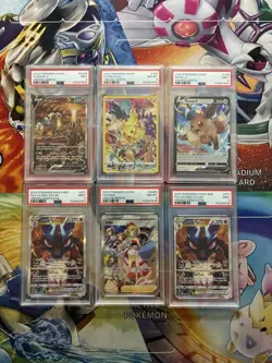 Pokemon Card Lot PSA Lot Full Art Alt Art Crown Zenith Entei Pikachu Eevee - Image 1