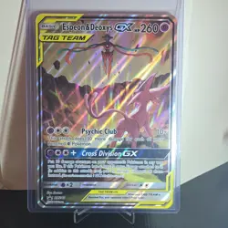 Espeon & Deoxys GX Tag Team Jumbo Cards Holo Black Star Promo SM240 - Image 2
