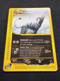 Houndoom - 12/144 - Pokemon Skyridge Non-Holo Card NM+ - Image 1