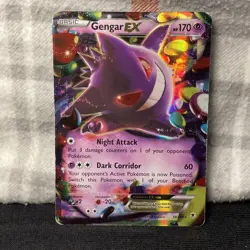 Pokemon TCG Gengar EX 34/119 Phantom Forces Ultra Rare Card - Image 1