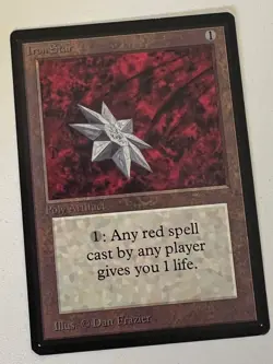 Magic the Gathering MTG Beta Iron Star NM- (Beta Bob) - Image 1