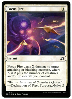 Focus Fire - 0018 - Edge of Eternities - MTG - NM Ships Now - Image 1