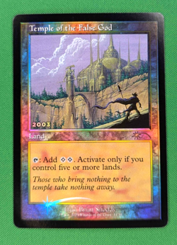 MTG TCG - Temple of The False God - 30th Anniversary - Land - Foil - 11/30 - NM - Image 1
