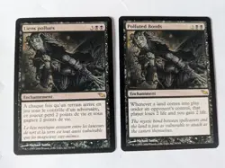 2 Polluted Bonds Shadowmoor MTG NM Free shipping with tracking - Image 1