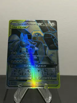 Pokemon TCG Lucario & Melmetal GX Regular Sized 203/214 - Image 1