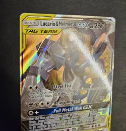 Lucario & Melmetal GX 120/214 Sm-Unbroken Bonds Holo Tag Team Pokemon TCG NM - Image 3