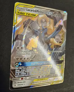 Lucario & Melmetal GX 120/214 Sm-Unbroken Bonds Holo Tag Team Pokemon TCG NM - Image 4