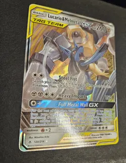 Lucario & Melmetal GX 120/214 Sm-Unbroken Bonds Holo Tag Team Pokemon TCG NM - Image 5