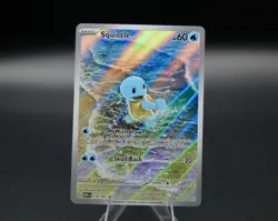 Squirtle 170/165 Illustration Rare Pokemon 151 IR NM English - Image 1
