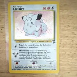 Pokemon Clefairy Base Set 2 Holo Rare English. Amazing condition! Send offer - Image 1