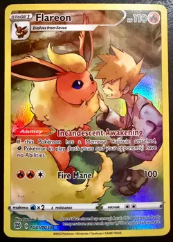Flareon TG01/TG30 Holo Brilliant Stars Trainer Gallery Pokemon NM - Image 1