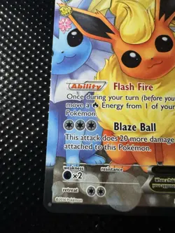 2016 POKEMON GENERATIONS #RC28/RC32 FLAREON EX ULTRA RARE - Image 5