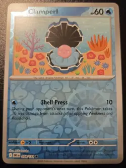 Clamperl 054/182 Reverse Holo Common Scarlet & Violet: Destined Rivals Pokemon - Image 1