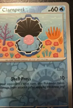 Clamperl 054/182 Reverse Holo Common Scarlet & Violet: Destined Rivals Pokemon - Image 3